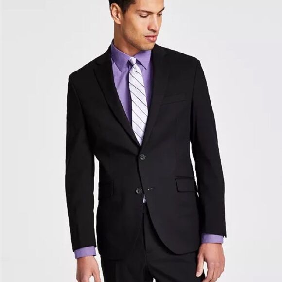 Kenneth Cole Reaction
Men's Ready Flex Slim-Fit Suit black 36 reg 29W NWT - Picture 6 of 12